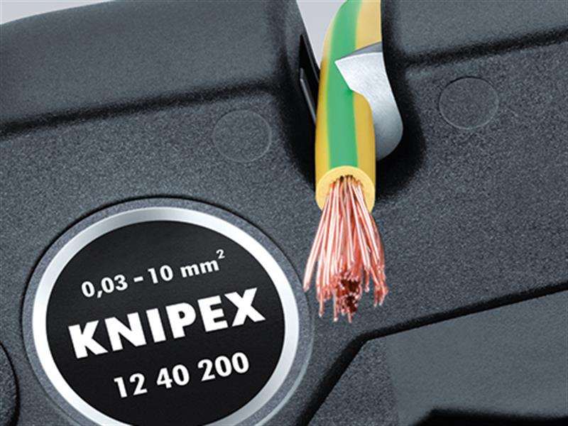 Knipex Self-Adjusting Insulation Stripper 0.03-10mm KPX1240200