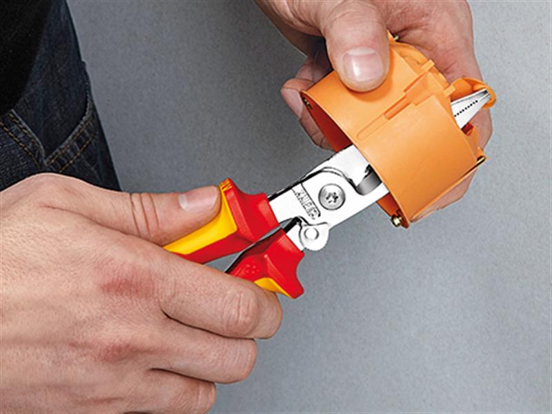 Knipex VDE Multifunctional Installation Pliers with Opening Spring 200mm KPX1396200
