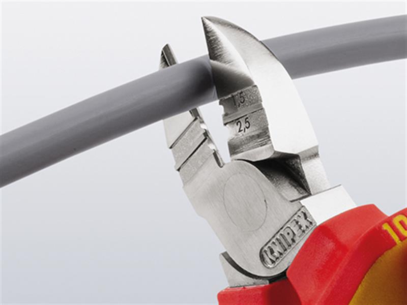 Knipex VDE Diagonal Insulation Stripper & Side Cutter 160mm KPX1426160