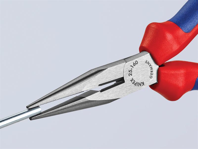 Knipex Snipe Nose Side Cutting Pliers (Radio) Multi-Component Grip 160mm (6.1/4in) KPX2502160
