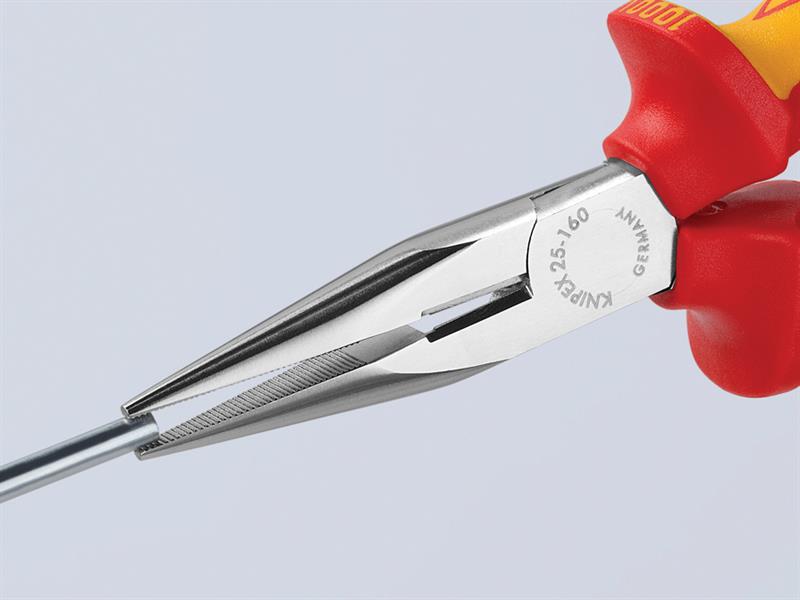 Knipex VDE Snipe Nose Side Cutting Pliers (Radio) 160mm KPX2506160