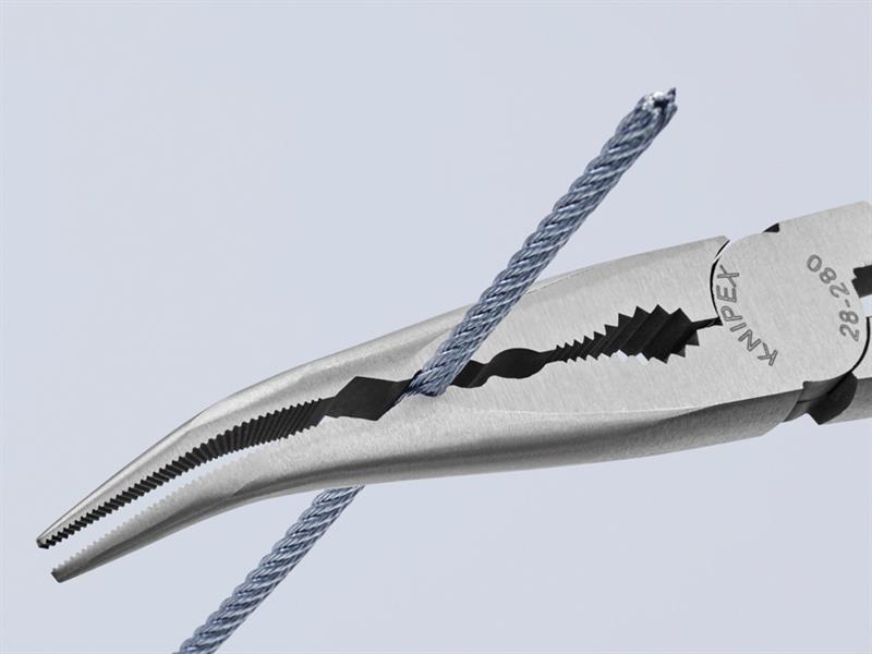 Knipex Long Reach Bent Needle Nose Pliers 280mm KPX2881280