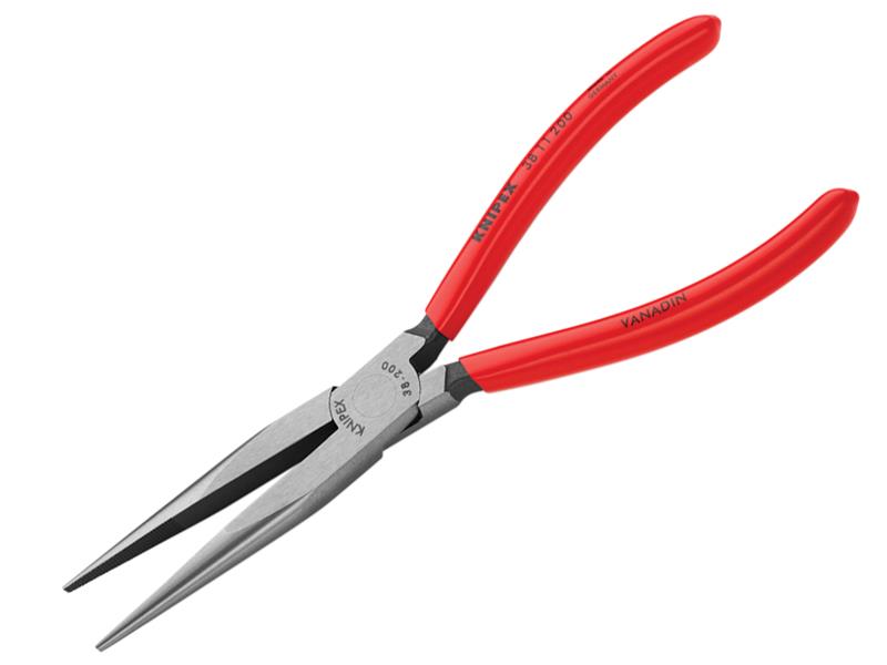 Knipex Mechanic's Long Nose Pliers PVC Grip 200mm (8in) KPX3811200
