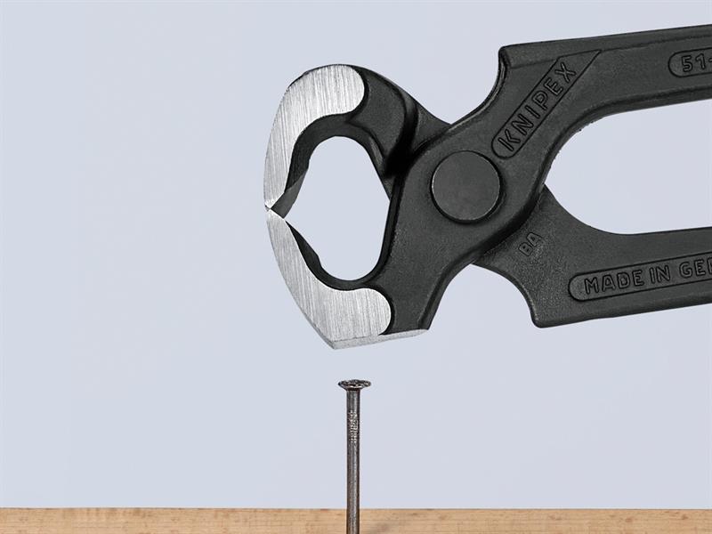 Knipex Hammerhead Style Carpenter's Pincers PVC Grip 210mm (8.1/4in) KPX5101210