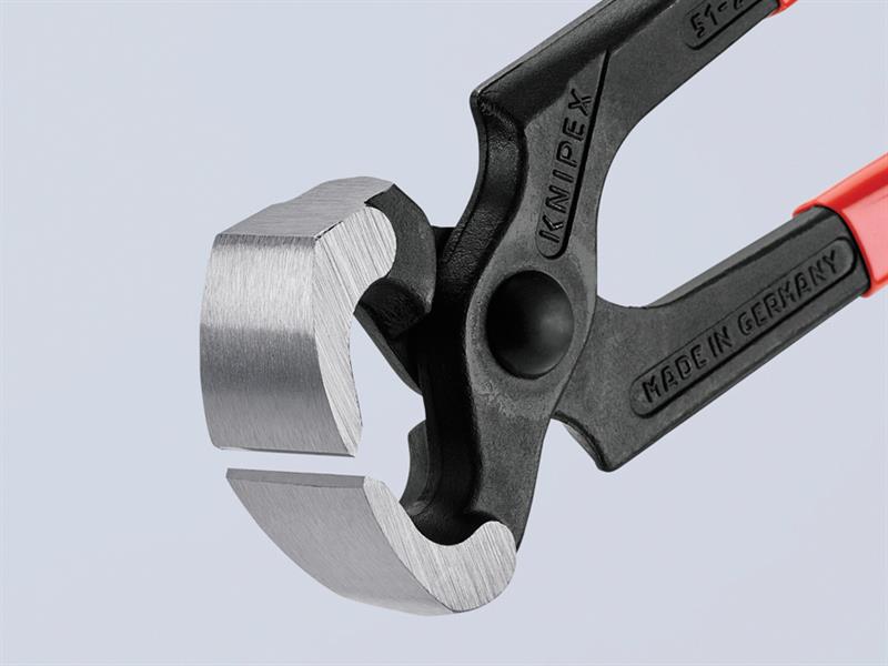 Knipex Hammerhead Style Carpenter's Pincers PVC Grip 210mm (8.1/4in) KPX5101210