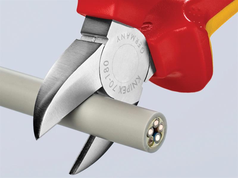 Knipex VDE Diagonal Cutter 180mm KPX7006180
