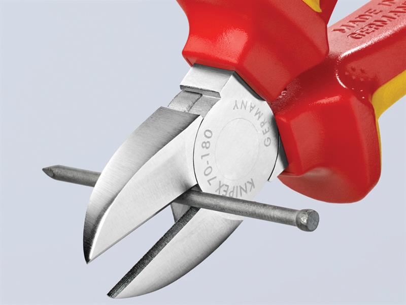 Knipex VDE Diagonal Cutter 180mm KPX7006180