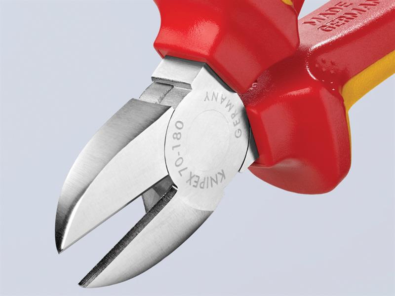 Knipex VDE Diagonal Cutter 180mm KPX7006180