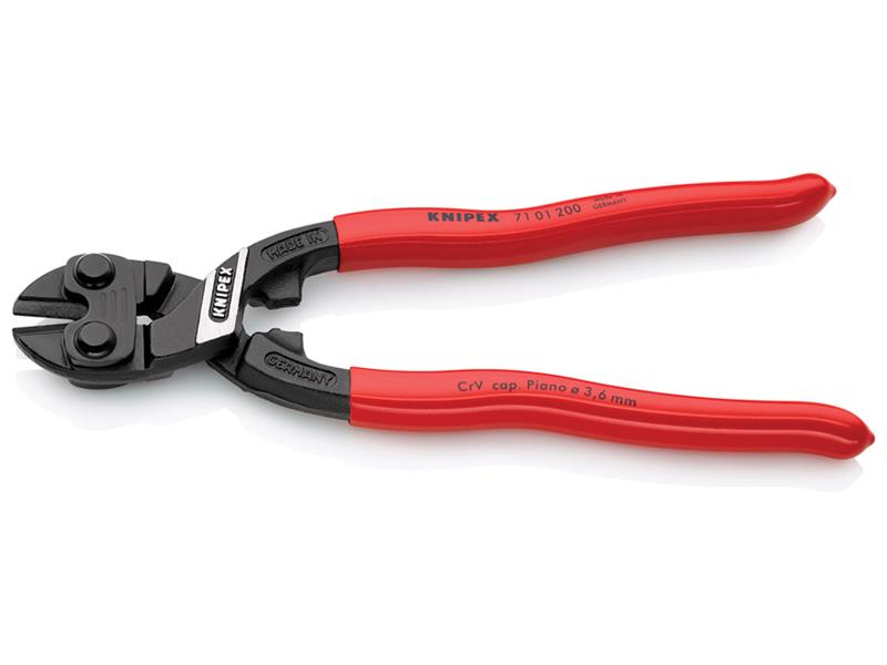 Knipex Compact Bolt Cutters PVC Grip 200mm CoBolt KPX7101200