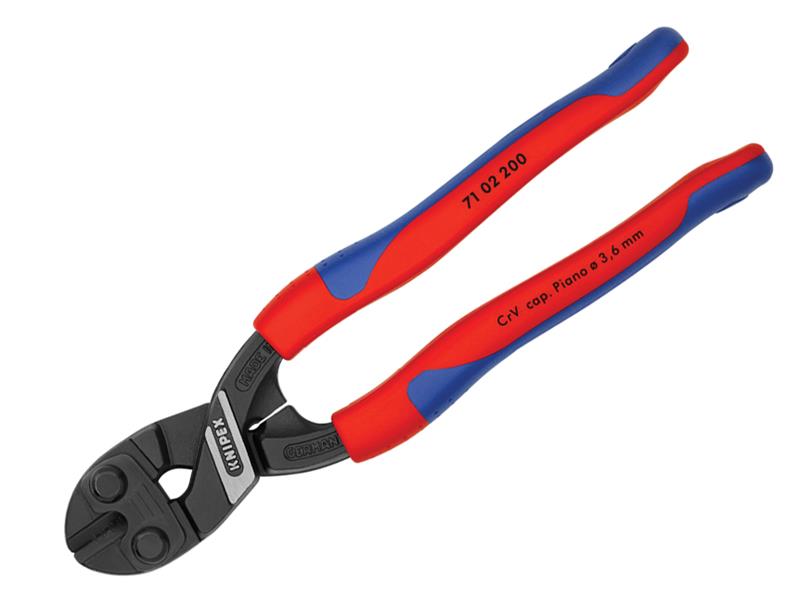 Knipex Compact Bolt Cutters Multi Component Grip 200mm CoBolt KPX7102200