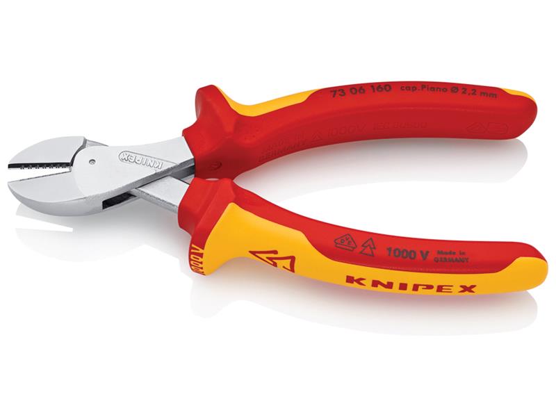 Knipex VDE X-Cut Compact Diagonal Cutter 160mm KPX7306160