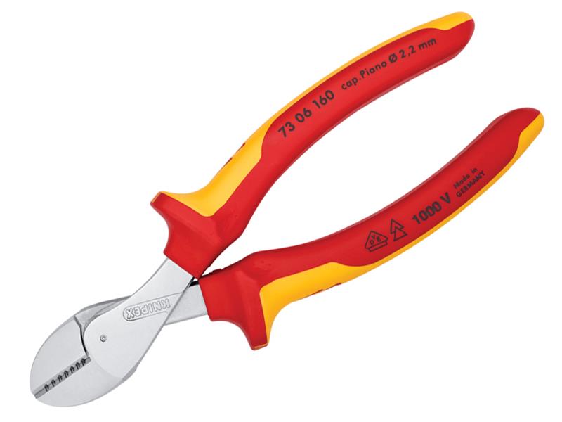 Knipex VDE X-Cut Compact Diagonal Cutter 160mm KPX7306160