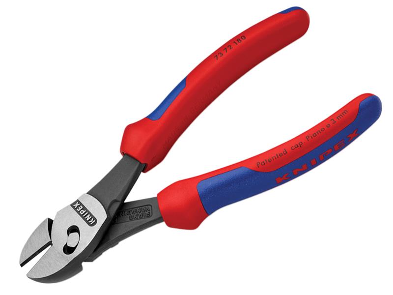 Knipex TwinForce® Diagonal Cutters Multi-Component Grip 180mm KPX7372180