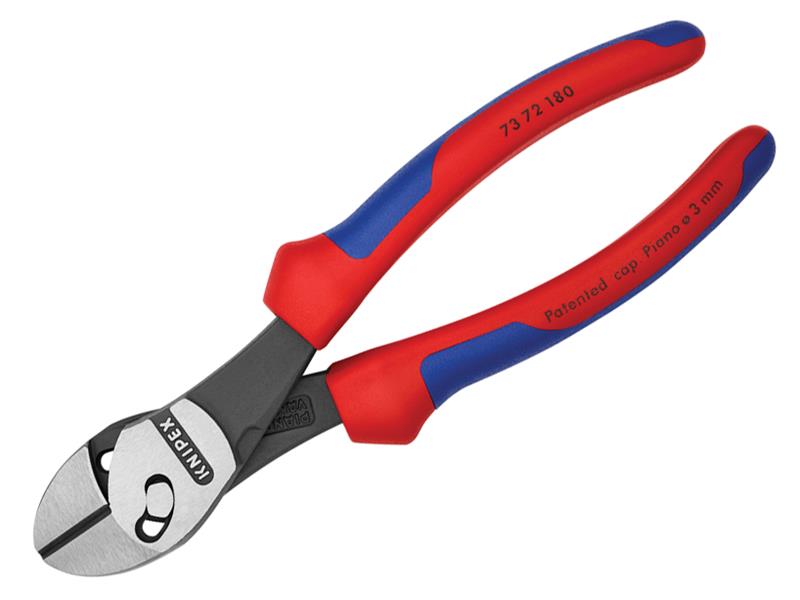 Knipex TwinForce® Diagonal Cutters Multi-Component Grip 180mm KPX7372180