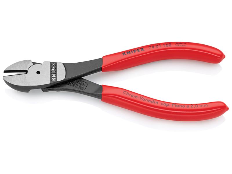 Knipex High Leverage Diagonal Cutters PVC Grips 160mm KPX7401160