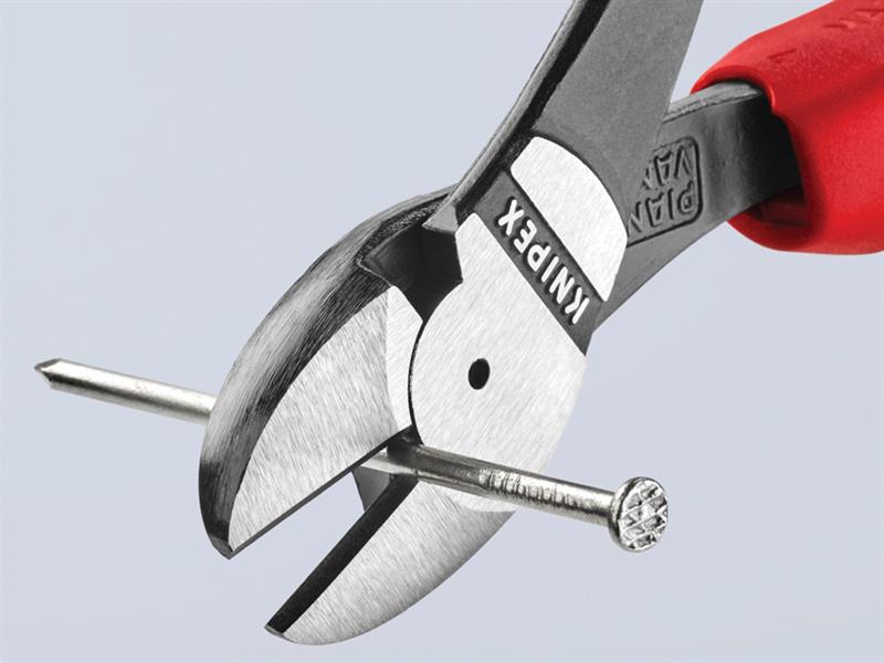 Knipex High Leverage Diagonal Cutters Multi-Component Grip 180mm KPX7402180