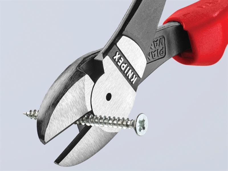 Knipex High Leverage Diagonal Cutters Multi-Component Grip 180mm KPX7402180