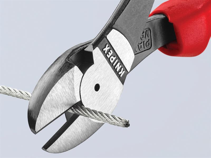 Knipex High Leverage Diagonal Cutters Multi-Component Grip 180mm KPX7402180