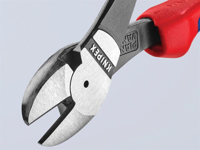 Knipex High Leverage Diagonal Cutters Multi-Component Grip 180mm KPX7402180
