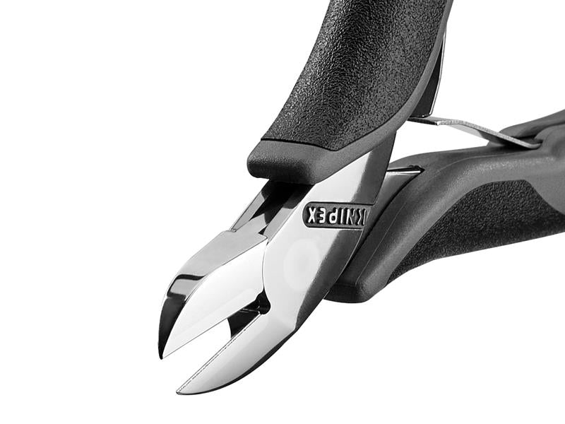 Knipex ESD Electronics Diagonal Cutters - Round Head Small Bevel 115mm KPX7702ESD
