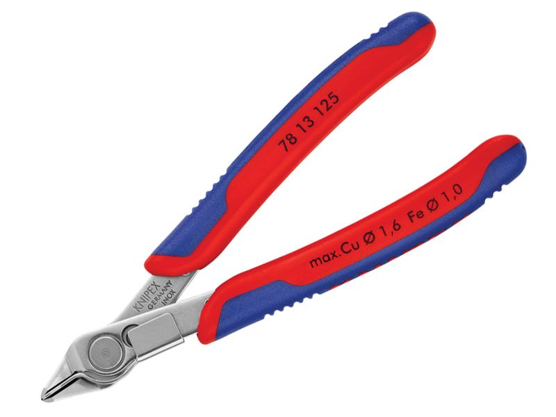 Knipex Electronic Super Knips® with Lead Catcher Multi-Component Grip 125mm KPX7813125