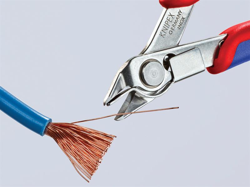 Knipex Electronic Super Knips® with Lead Catcher Multi-Component Grip 125mm KPX7813125