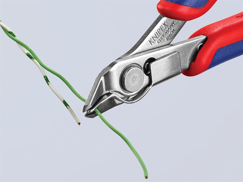 Knipex Electronic Super Knips® with Lead Catcher Multi-Component Grip 125mm KPX7813125