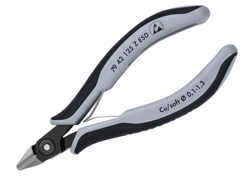 Knipex ESD Precision Electronics Side Cutters 125mm KPX7942125ES