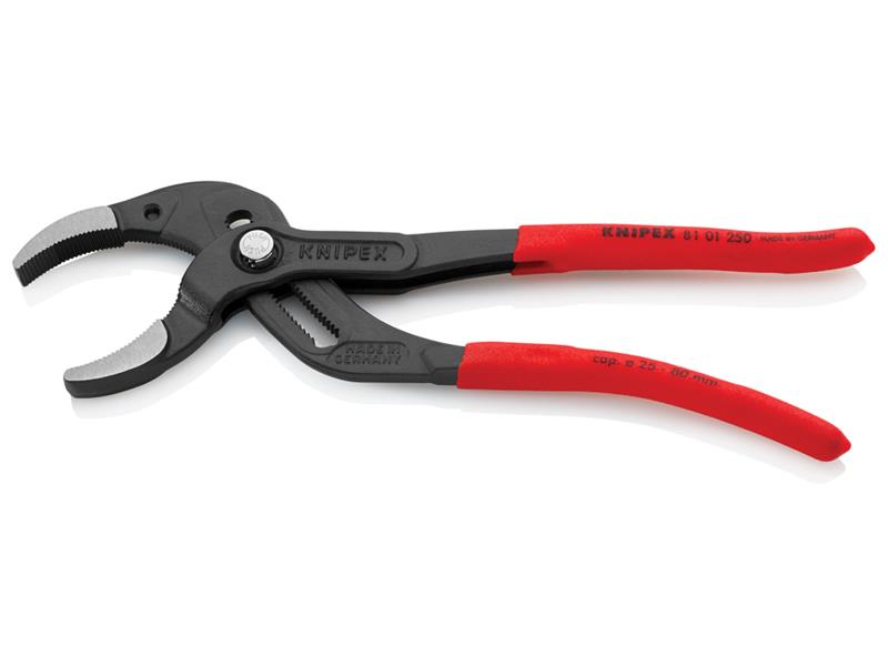 Knipex Plastic Pipe Grip Pliers Black 250mm KPX8101250
