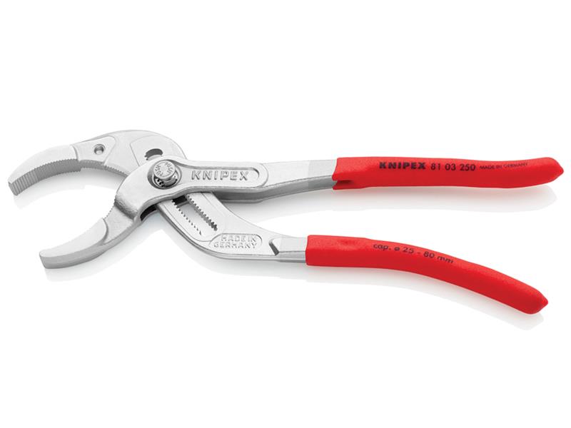 Knipex Plastic Pipe Grip Pliers Chrome 250mm KPX8103250