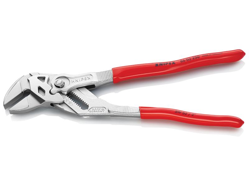 Knipex Pliers Wrench PVC Grip 250mm Smooth Parallel Jaws KPX8603250