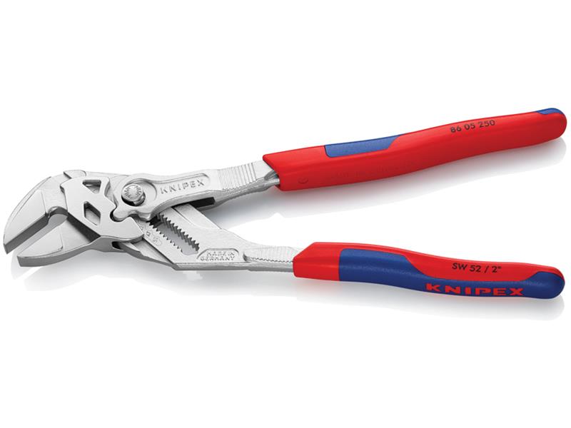 Knipex Pliers Wrench Multi Component Grip 250mm Smooth Jaws KPX8605250