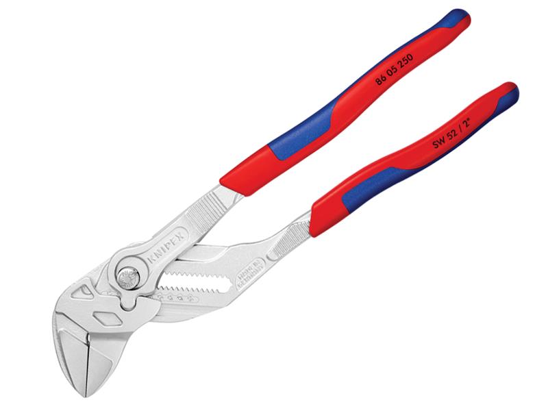 Knipex Pliers Wrench Multi Component Grip 250mm Smooth Jaws KPX8605250