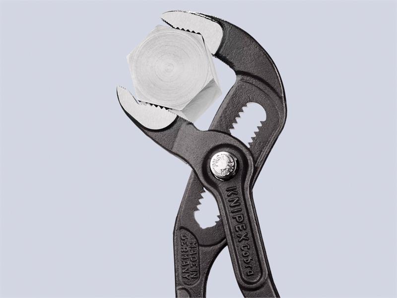 Knipex Cobra Water Pump Pliers PVC Grip 180mm Press Button Action KPX8701180