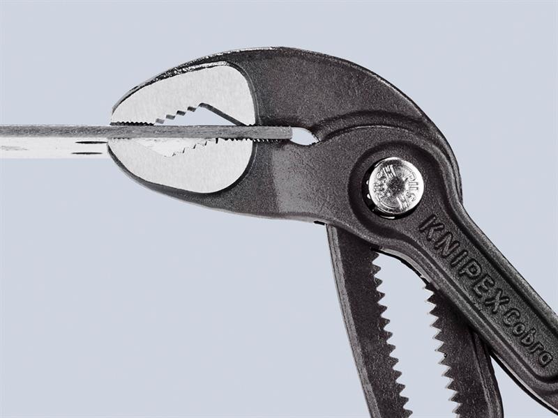 Knipex Cobra Water Pump Pliers PVC Grip 180mm Press Button Action KPX8701180