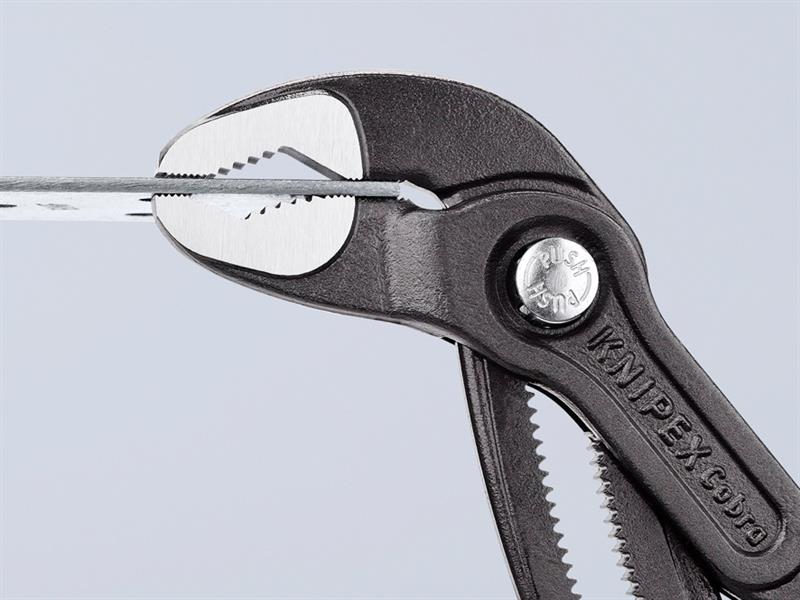 Knipex Cobra Water Pump Pliers PVC Grip 250mm Press Button Action KPX8701250