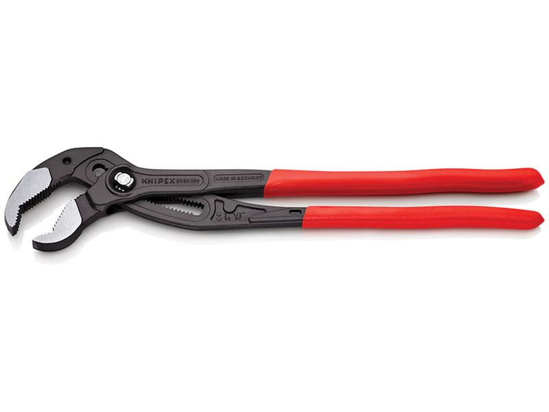Knipex Cobra Water Pump Pliers PVC Grip 400mm Press Button Action KPX8701400