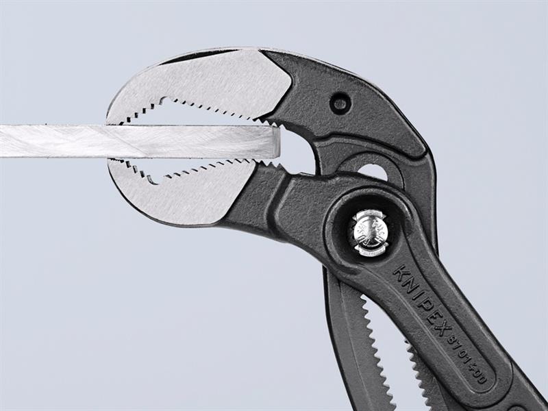 Knipex Cobra Water Pump Pliers PVC Grip 400mm Press Button Action KPX8701400