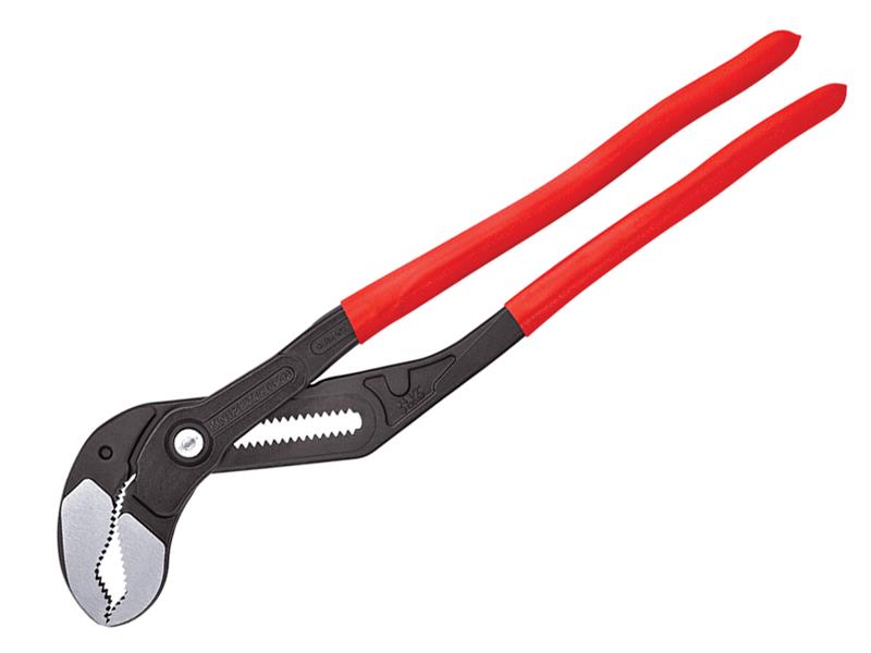 Knipex Cobra Water Pump Pliers PVC Grip 560mm Press Button Action KPX8701560