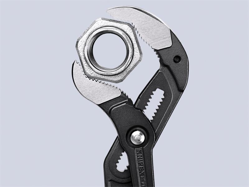 Knipex Cobra Water Pump Pliers PVC Grip 560mm Press Button Action KPX8701560