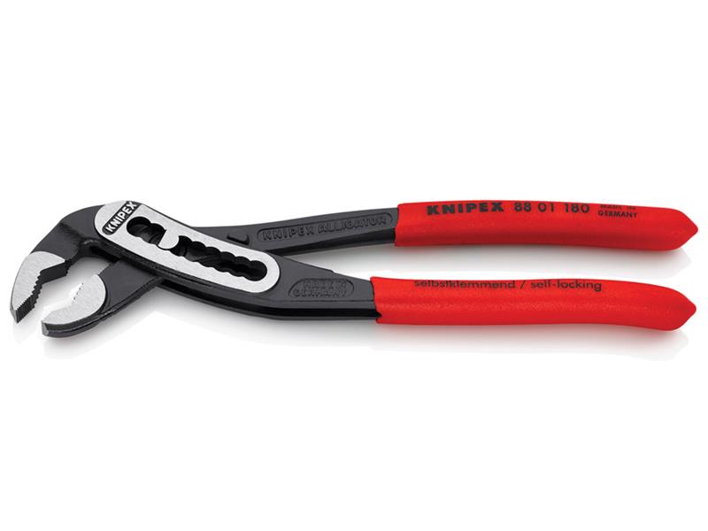 Knipex Alligator Water Pump Pliers PVC Grip 180mm Box Joint Design KPX8801180