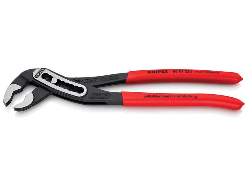 Knipex Alligator Water Pump Pliers PVC Grip 250mm Box Joint Design KPX8801250L