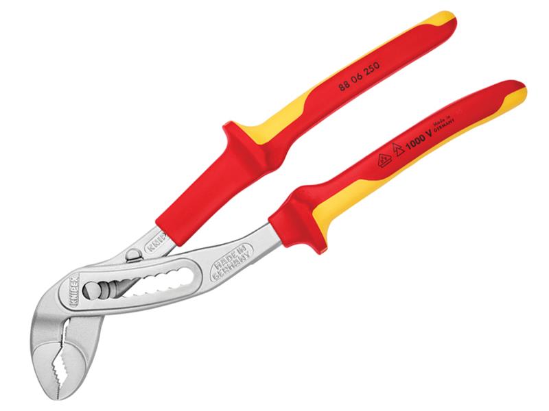 Knipex VDE Alligator Water Pump Pliers 250mm Self locking KPX8806250