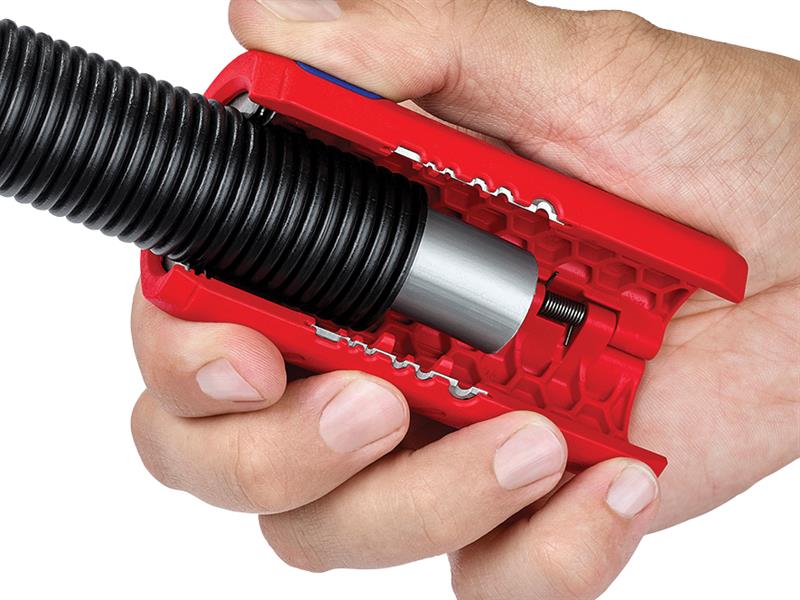 Knipex TwistCut Corrugated Pipe Cutter 100mmRecessed Blades KPX902202