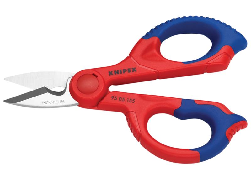 Knipex Electrician's Shears 155mm Inc Plastic Belt Case KPX9505155