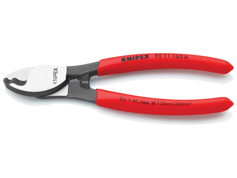 Knipex Cable Shears PVC Grip 165mm KPX9511165