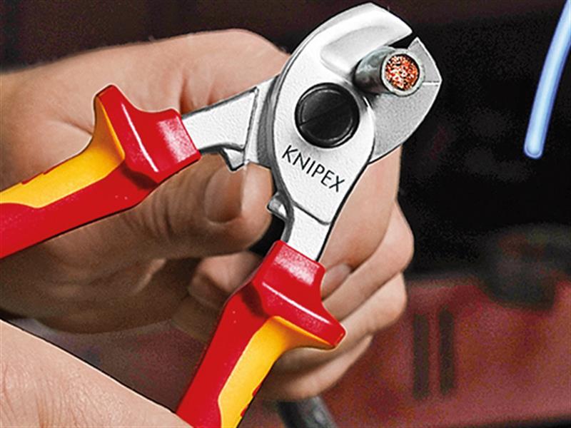 Knipex VDE Cable Shears 165mm KPX9516165