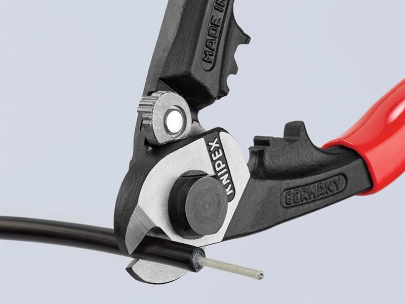 Knipex Wire Rope/Bowden Cable Cutter PVC Grip 190mm KPX9561190