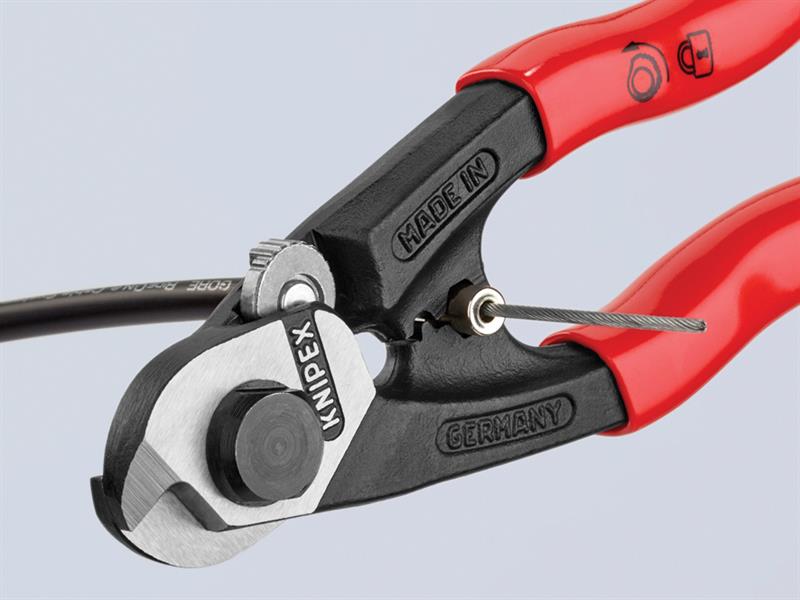Knipex Wire Rope/Bowden Cable Cutter PVC Grip 190mm KPX9561190