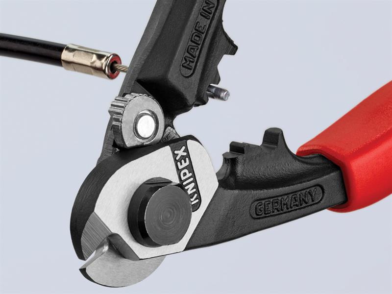 Knipex Wire Rope Bowden Cable Cutters Multi-Component Grip 190mm KPX9562190